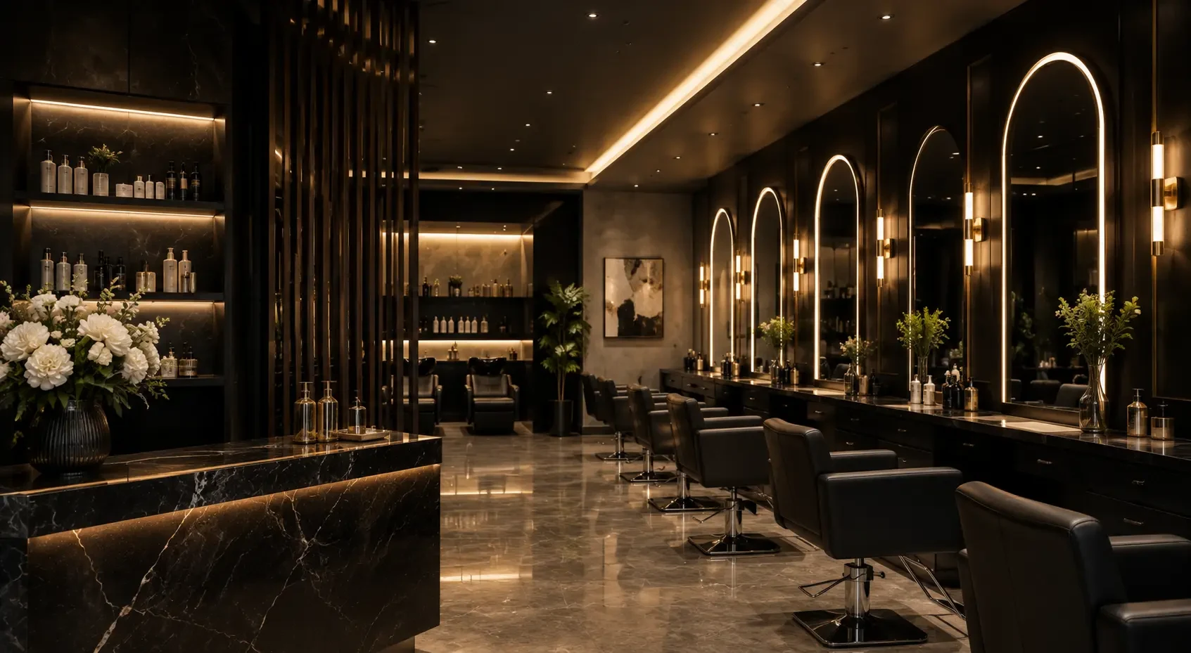 Luxurious Lumière Salon interior Beverly Hills