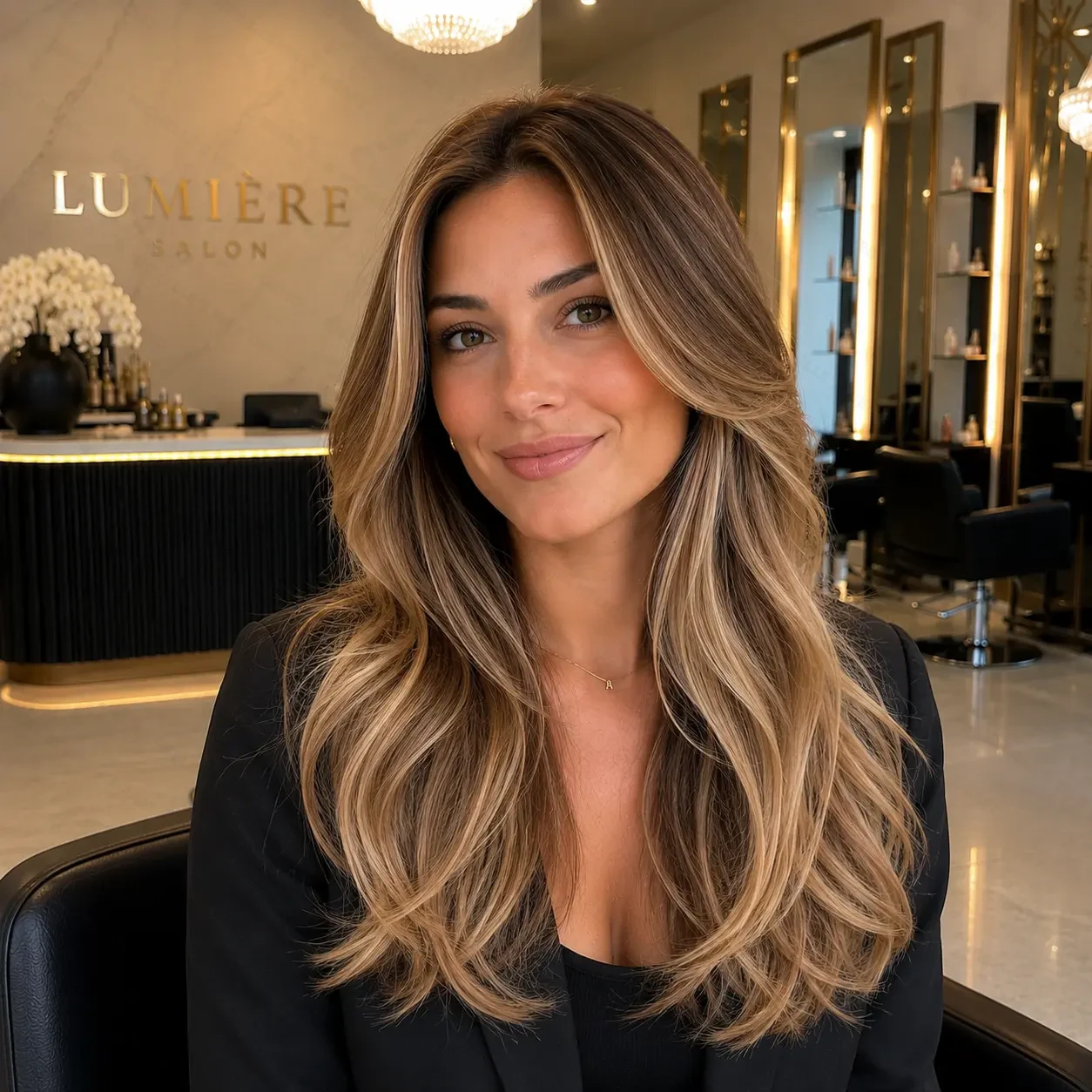 Balayage hair color