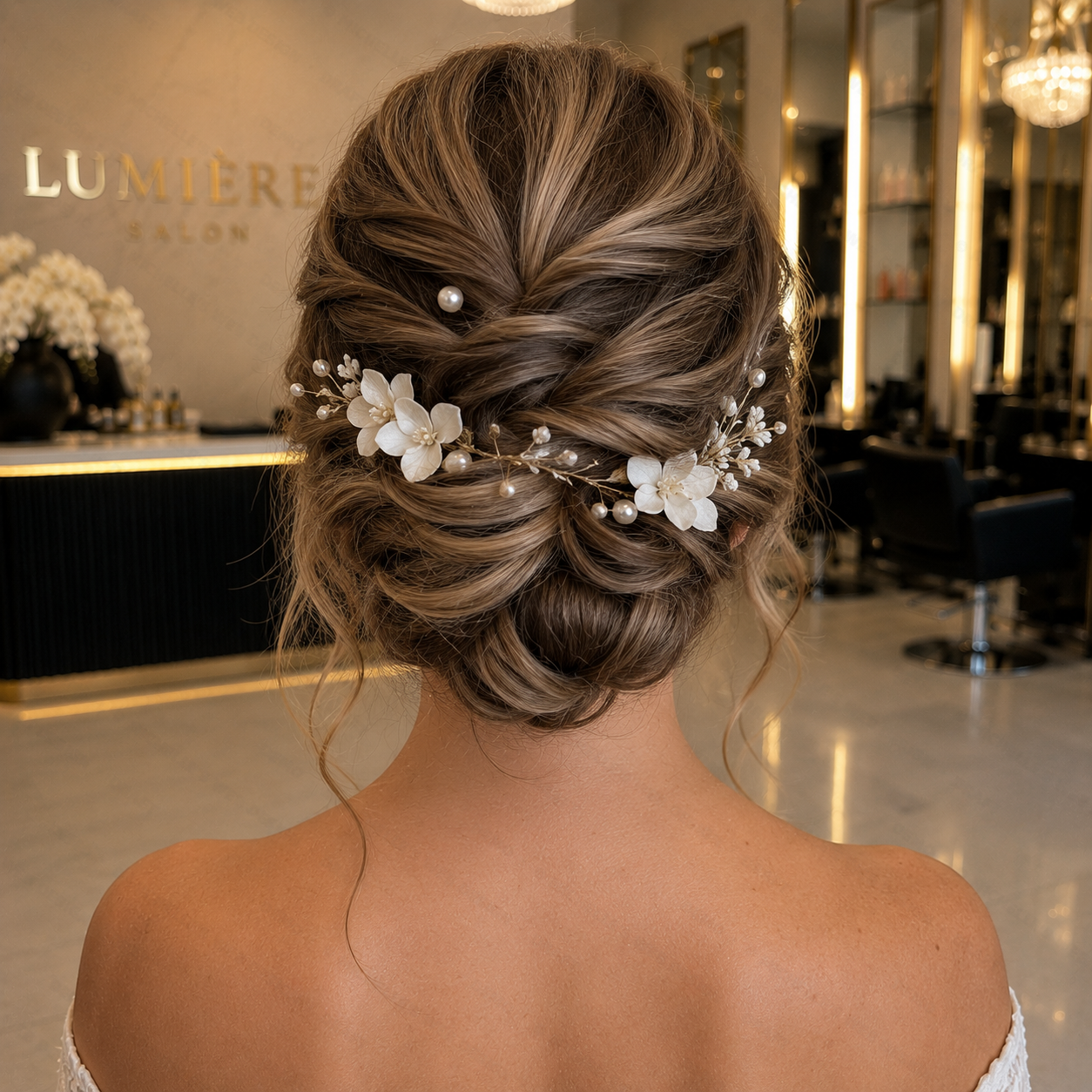 Bridal hair styling