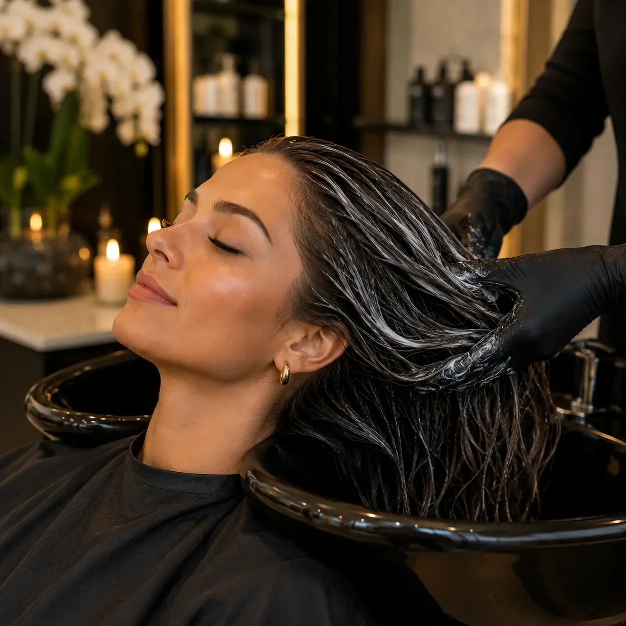 Deep conditioning hair treatment