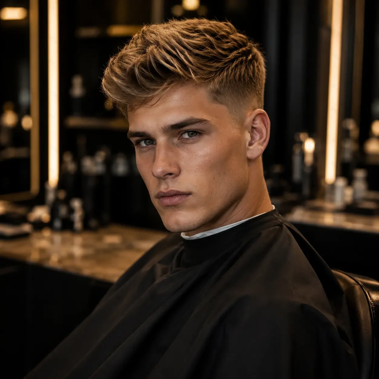 Men's precision haircut