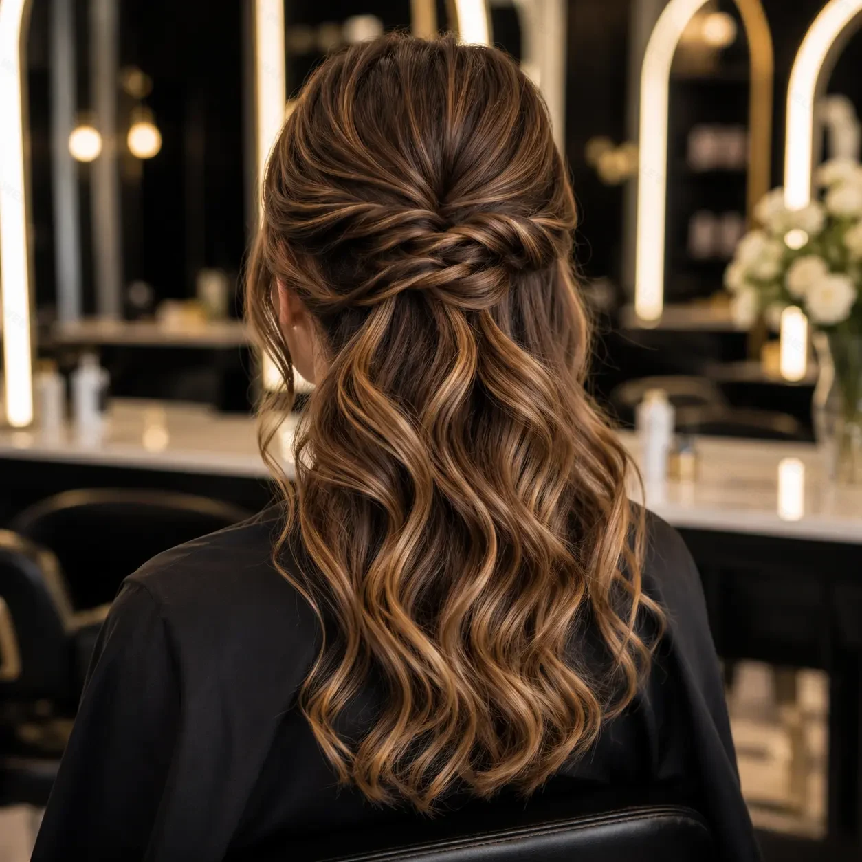 Women's professional haircut and style